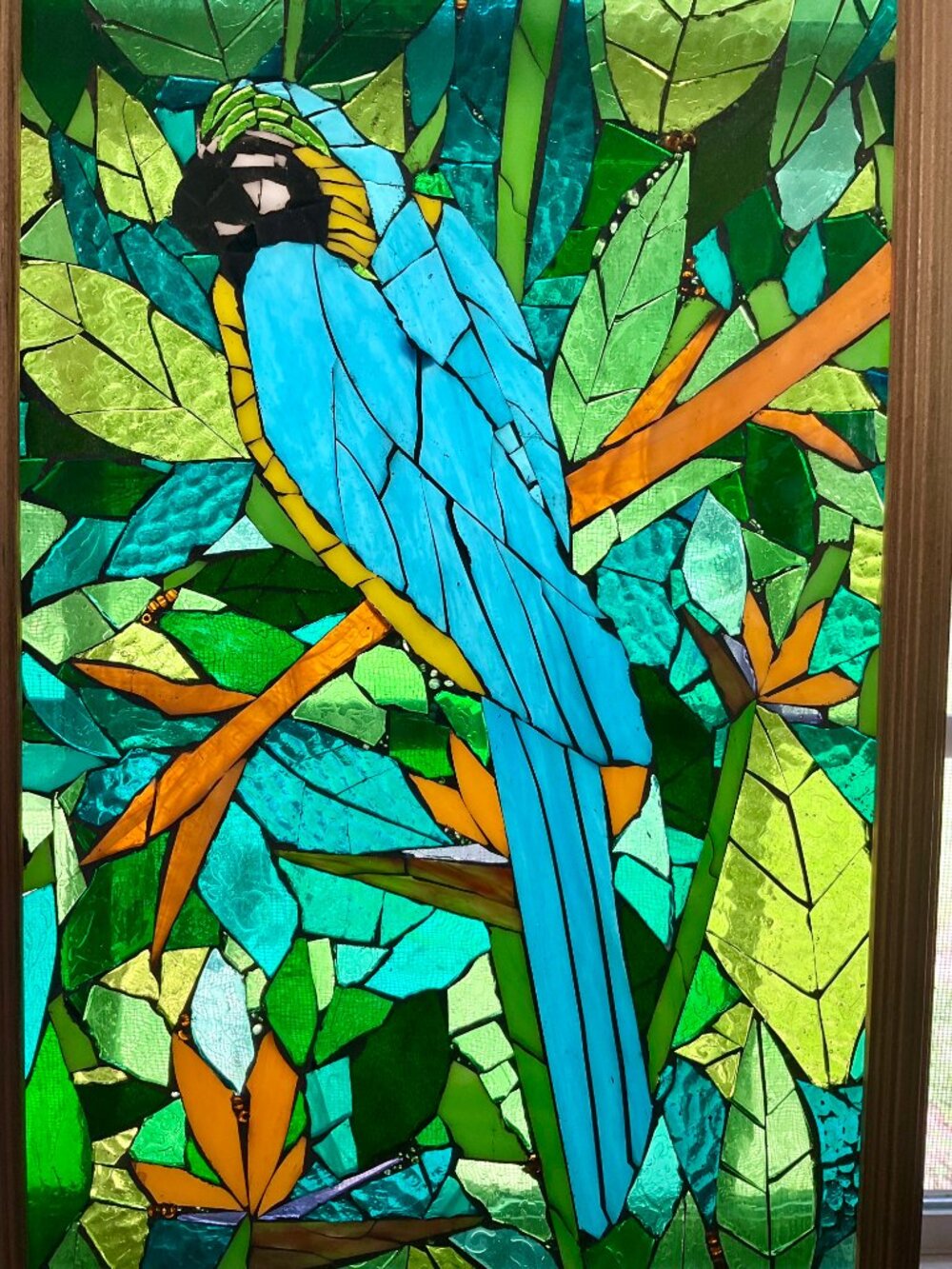 Paradise (stained glass on glass mosaic - made by me personally)